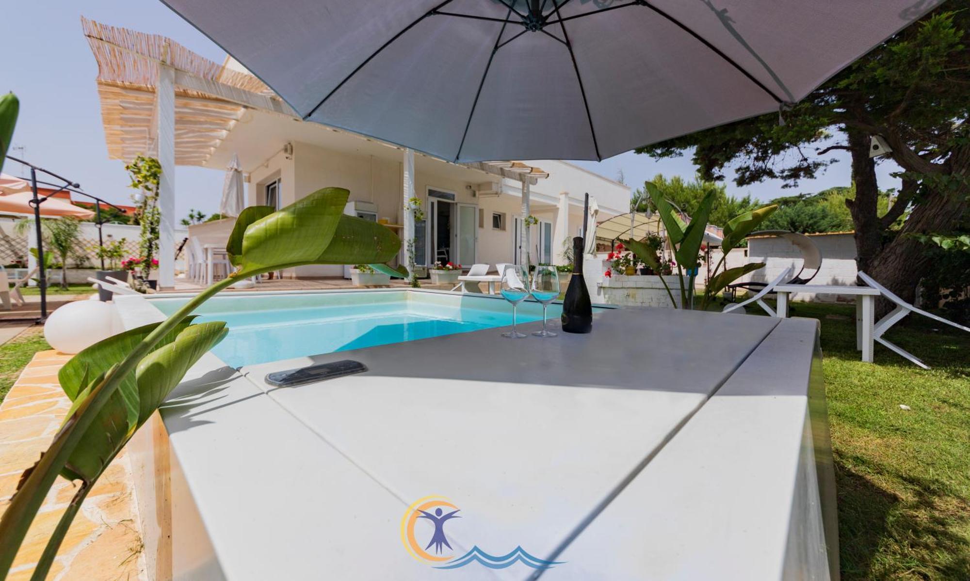 Villa Leonardo San Foca - Room, Pool & Restaurant Dış mekan fotoğraf